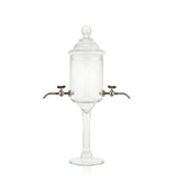 Fontaine à Absinthe en Verre avec, Robinets Métalliques, 2 Robinets