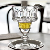 Verre à Absinthe Coupe, Lot de Deux
