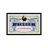 Reproduction Étiquette de la distillerie Absinthe Jibécé, 28,5 cm x 21 cm