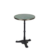 Table de bistrot en granit vert, 51 cm de diamètre