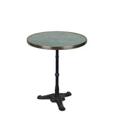 Table de bistrot en granit vert, 61 cm de diamètre