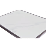 Table de Bistrot en Céramique Blanche, 46 cm x 61 cm, avec Coins Arrondis