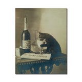 Cartes postales Bourgeois Frères (chat buvant de l'absinthe), lot de 10
