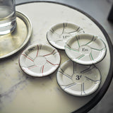 Soucoupe/Sous-Verre à Absinthe, 1f85 Noir/Argent, avec Lignes