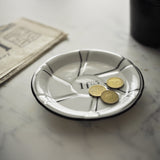 Soucoupe/Sous-Verre à Absinthe, 1f85 Noir/Argent, avec Lignes