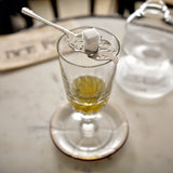 Verre à Absinthe Torsadé, Lot de Deux
