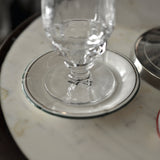 Soucoupe/Sous-Verre à Absinthe, 2f25, Vert/Or