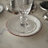 Soucoupe/Sous-Verre à Absinthe, 3f15, Rouge/Or