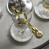 Cuillère à Absinthe, La Fleur, Plaquée Or