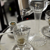 Fontaine à Absinthe en Verre, Double Globe, 2 Robinets