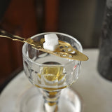 Cuillére à Absinthe, Ouvragées, Plaquée Or