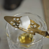 Cuillére à Absinthe, Ouvragées, Plaquée Or