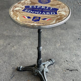 Table de bistrot Esprit Edouard, 51 cm, Bords chromés
