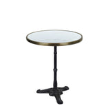 Table de Bistrot en Céramique Blanche, 61 cm de Diamètre