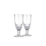 Verre à Absinthe Torsadé, Lot de Deux