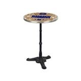Table de bistrot Esprit Edouard, 51 cm, Bords chromés