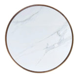 Table de Bistrot en Céramique Blanche, 61 cm de Diamètre