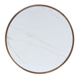 Table de Bistrot en Céramique Blanche, 51 cm de Diamètre