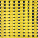 Chaise de Bistrot Française en Rotin Valence - Petits Carrés - Jaune/Noir