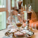 Verre à Absinthe Torsadé, Lot de Deux