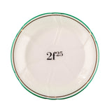 Porcelain Absinthe Coaster/Saucer, 2f25, Green/Gold