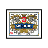 Absinthe Distillery Label Print, 28.5 cm x 21 cm