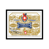 Edouard Pernod Absinthe Distillery Label Print, 28.5 cm x 21 cm