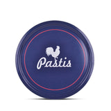 Blue Round Melamine Pastis Tray, 31 cm Diameter