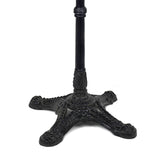 Table de Bistrot Française en Céramique (Faux Marbre) Blanche, Haute de Bar, Diamètre 61