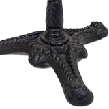 Table de Bistrot Française en Granit Noir, Hauteur Bar, Diamètre 51 cm