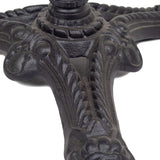 Table de bar bistrot Esprit Edouard , bord chromé et base en fer 51 cm,