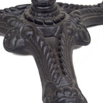 Bistro table cast iron powder coated base
