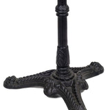 Our Bonnecaze made French Bistro table base made of cast iron and powder coated.