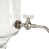 Fontaine à Absinthe en Verre avec, Robinets Métalliques, 2 Robinets