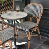 Jardinière en Rotin Lyon Bistro Français - Grands Carrés - Or/Noir
