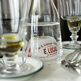 E. Lucas Loop Bistro Glass Water Carafe