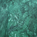 Table de bistrot française en granit vert, hauteur bar, 61 cm de diamètre