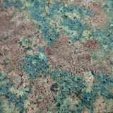Table de bistrot française en granit rose et gris, hauteur bar, diamètre 51 cm