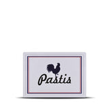 White Rectangular Melamine French Pastis Tray, 28 cm x 20.3 cm