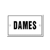 Plaque émaillée Dames (toilettes pour femmes)