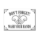 plaque émaillée, N'oubliez pas ! Lavez-vous les mains, grand format