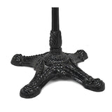 Table de Bistrot Française en Céramique (Faux Marbre) Noire, Haute de Bar, Diamètre 61