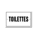 Plaque émaillée Toilettes